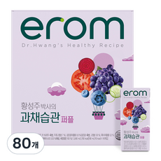 이롬 과채습관 퍼플, 190ml, 80개