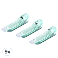 골드팡 실리콘 책 클립 블루, 9개, 1개입, 61 x 13 x 17 mm