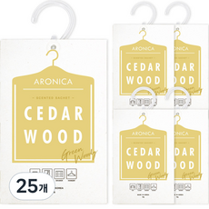 ARONICA 掛式衣櫃香氛袋 主商品, 25個, 雪松, 18g