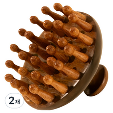 Hawaiit 原木刮痧頭皮按摩器, 單一顏色, 2個