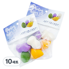 Art Secret 藝術家的秘密 模板繪畫海綿刷具4件組 PP-04, 10套