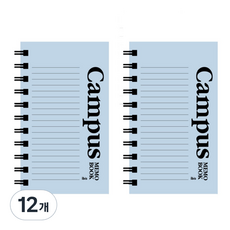ibis 厚左翻筆記本 校園 12682 80張, 藍色, 12個