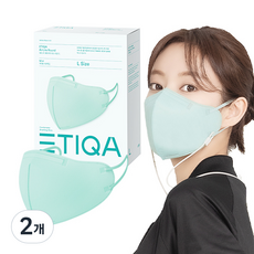 에티카 에어라이트 라운드 마스크 대형 민트, 2개