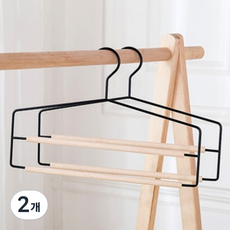 Futuro Lab 多層褲架 衣架 2層, 黑色, 2個