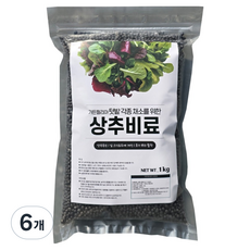 가든필리아 텃밭 쌈채소 상추 비료, 1kg, 6개