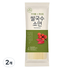 건전농부 꾸지뽕천년초 쌀국수 소면, 400g, 2개