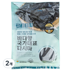 완도건강해 완도산 건다시마, 500g, 2개