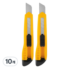 deLi 得力 大型美工刀 E2003, 黃色, 10個