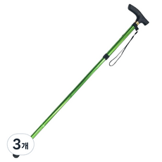 난리시스터즈 접이식 어르신 선물 지팡이 그린, 3개