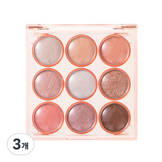 AMUSE 아이 컬러 팔레트, 05 피치 가든, 3개