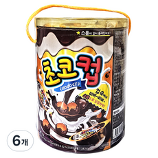 巧克力杯餅乾 18個入, 6桶, 302.4g