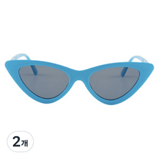 미미파티 인싸템 파티 안경, 블루 삼각, 2개