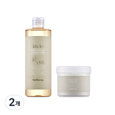 웰더마 금은화 밸런싱 토너 + 멀티유즈 페이셜 패드 70매, 500ml, 2개