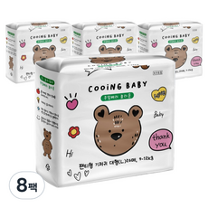 Cooing 베러 놀라운 팬티형 기저귀 남여공용, 대형(L), 208매