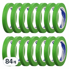 OON 마스킹 테이프 초록색 10mm, 84개