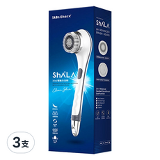 SHASHALA 2合1電動沐浴刷 深層清潔去角質 IPX6防水 人體工學設計 舒適按摩 打造光滑美肌, 單一顏色, 3支