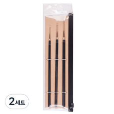 아트시크릿 모 3종 브러쉬 세트 BW-120, 1.5cm, 1.8cm, 2cm, 2세트