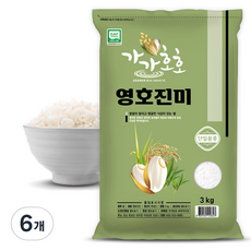 가가호호 영호진미 쌀, 특등급, 3kg, 6개
