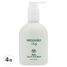 미구하라 베이비 탑투토 워시, 300ml, 4개