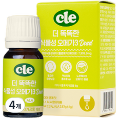 cle Food Care Cle更聰明的植物性Omega-3 Dual, 8g, 4個