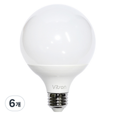 비츠온 LED 볼전구 숏타입 12W, 주광색, 6개 주광색, 6개
