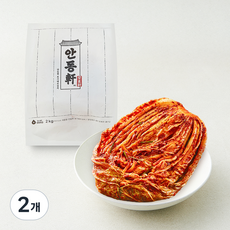 안동헌 포기 배추김치, 2kg, 2개