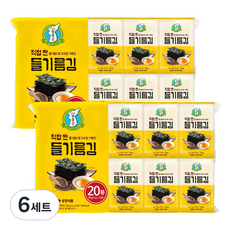 지도표성경 들기름 식탁김 20p, 80g, 6세트