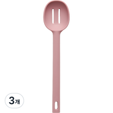 모다키친 비에로 조리도구 실리콘 타공 볶음요리스푼, 핑크, 3개
