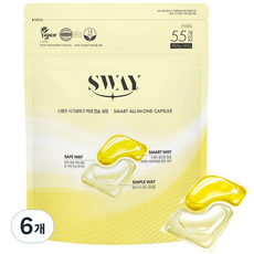 스웨이 식기세척기 액체 캡슐 세제, 440g, 6개