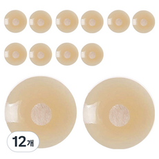 可愛圓形胸貼 6.5*6.5cm 膚色, 12個