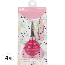 카이 얇은날 컷트 미용가위 KQ3151, 혼합 색상, 4개