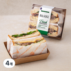 이엘후레쉬 불고기 샌드위치, 185g, 4개