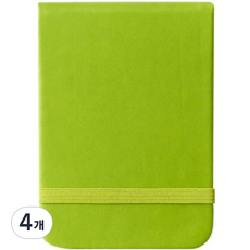 JF COMPANY 便攜式雙面可撕線迷你筆記本 96張, 綠色, 4個