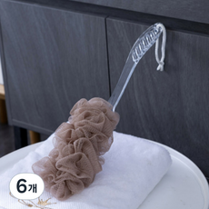 Tirona 沐浴身體刷, 棕色, 6個, 1入