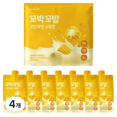 꼬박꼬밥 고단저당 단백질 쉐이크 스윗콘맛 7p, 280g, 4개