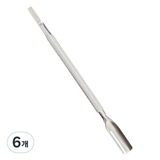 알브로 네일 라운드 일자 푸셔 대, 6개, 실버