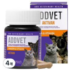 애드벳 반려동물 영양제, 30정, 면역/항산화, 4개