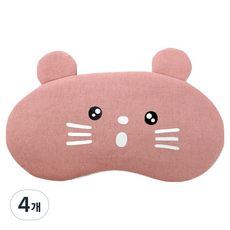 Tidy Home 眼罩 粉紅色, 4個, 1入