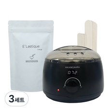 왁싱나라 셀프왁싱 베이직 세트 워머기 + 엘라스틱 오렌지왁스 200g + 스파츌라 20p, 3개