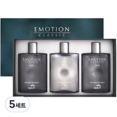 Flor De Man Emotion Classic 男性專用護膚特別企劃2件組, 5套, 皮膚160ml 2p+乳液160ml