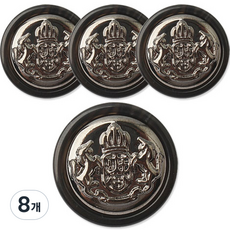 Button King 東大門鈕扣王 希爾頓鈕扣 15mm, 先黑Ni, 8個