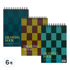 글로리아 스케치북 상철 랜덤발송 220g, A4, 40매, 6개