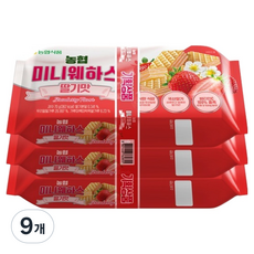 농협식품 미니웨하스 딸기맛, 9개, 70g