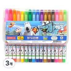 동아 빼꼼 향기싸인펜 16색, 혼합 색상, 48개