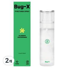 버그엑스 여행용 진드기 살충제, 100ml, 2개