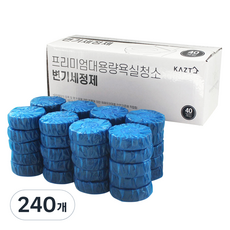 가쯔 프리미엄 대용량 욕실 청소 변기 세정제, 50g, 240개
