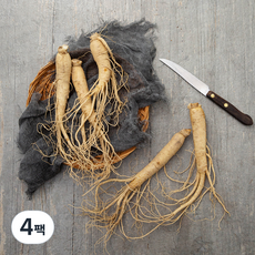 국내산 수삼 5~8뿌리, 200g, 4팩