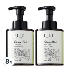 엘르 퍼퓸 버블 핸드워시 시트러스민트, 8개, 500ml