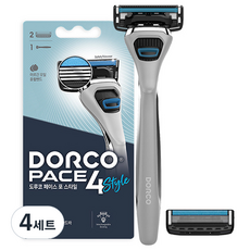 DORCO 多可樂客 PACE4 style 刮鬍刀 + 刀片 2入組, 4套