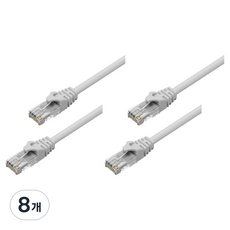LAN Star CAT.6 UTP DIRECT 1Gbps 網路線 網路纜線, 灰色, 8個, 1m